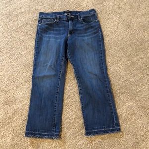 Banana Republic Petite Flare Crop Jeans